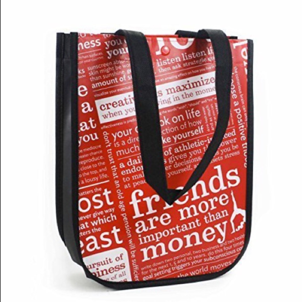 Set of 5 Lululemon Red Manifesto Shopper Tote Bags